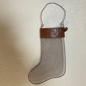 Rustic metal stocking